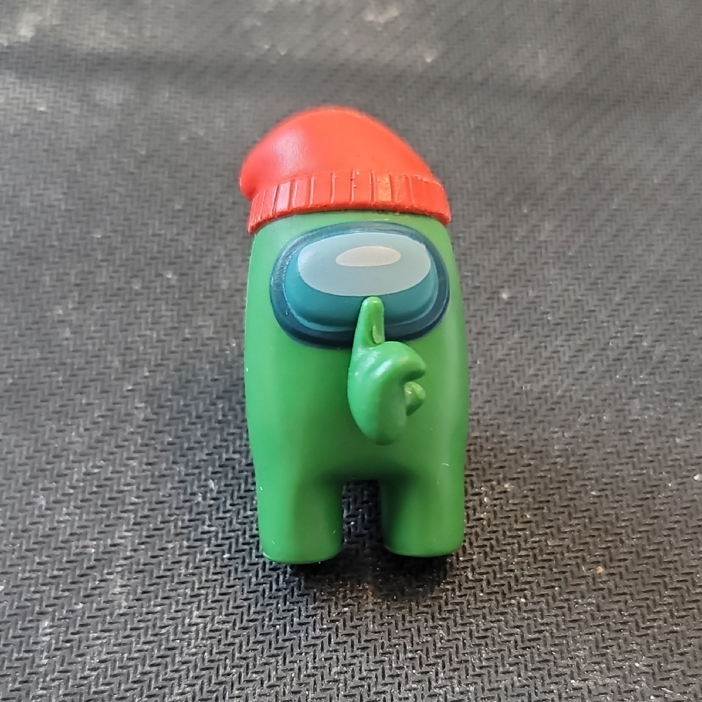 Among Us Crewmate collectible figure, featuring the "Shhh!"